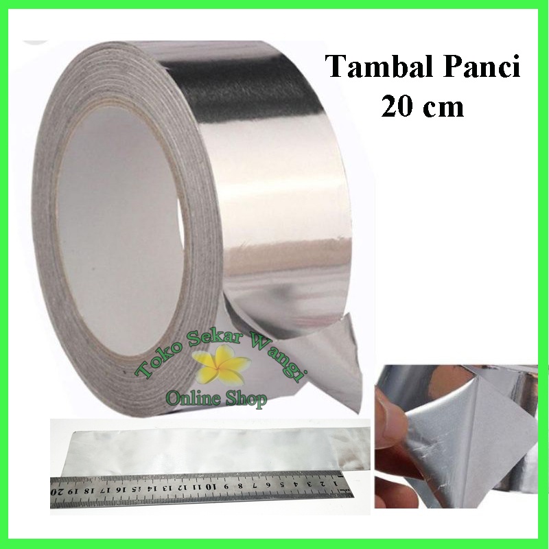 Lakban Alumunium Foil/ Tambal Panci/ Tahan Panas / Patri Tempel Alumunium foil