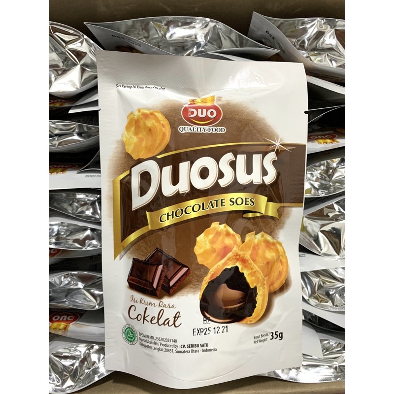 DUOSUS COKLAT 35GR / DUOSUS BLUEBERRY | SOES KERING / SUS COKLAT