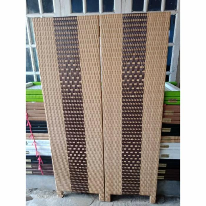 Jual Baria Partisi Sekat Ruangan Rotan Sintetis 2 Pintu/Sketsel ...