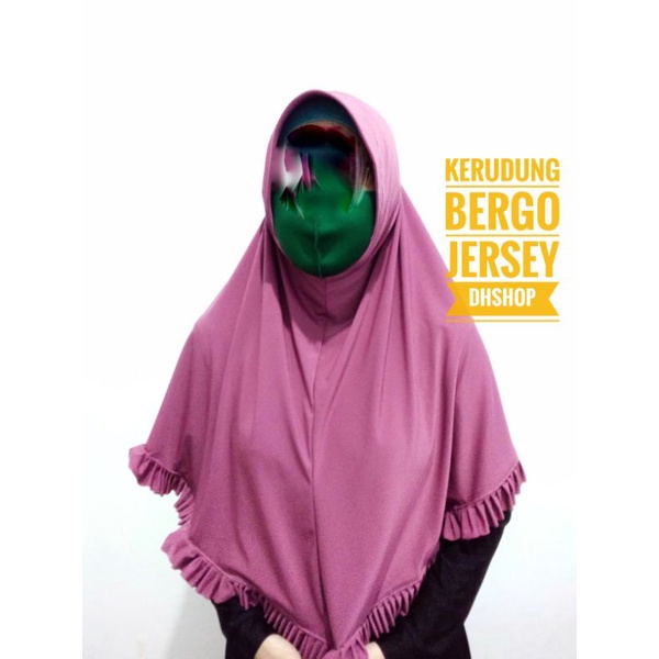 bergo Jersey hijab instan jual per kodi saja