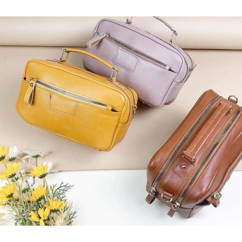 COD NEW TAS SELEMPANG WANITA ▪︎ Tas Papirut Asli Sukaregang Garut Original