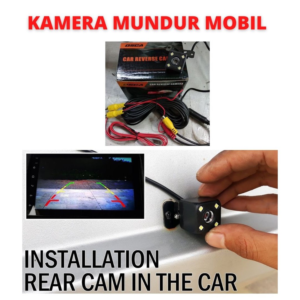 CAMERA PARKIR KAMERA MUNDUR MOBIL4 LED HD CAMERA 4 TITIK LED KUALITAS TINGGI