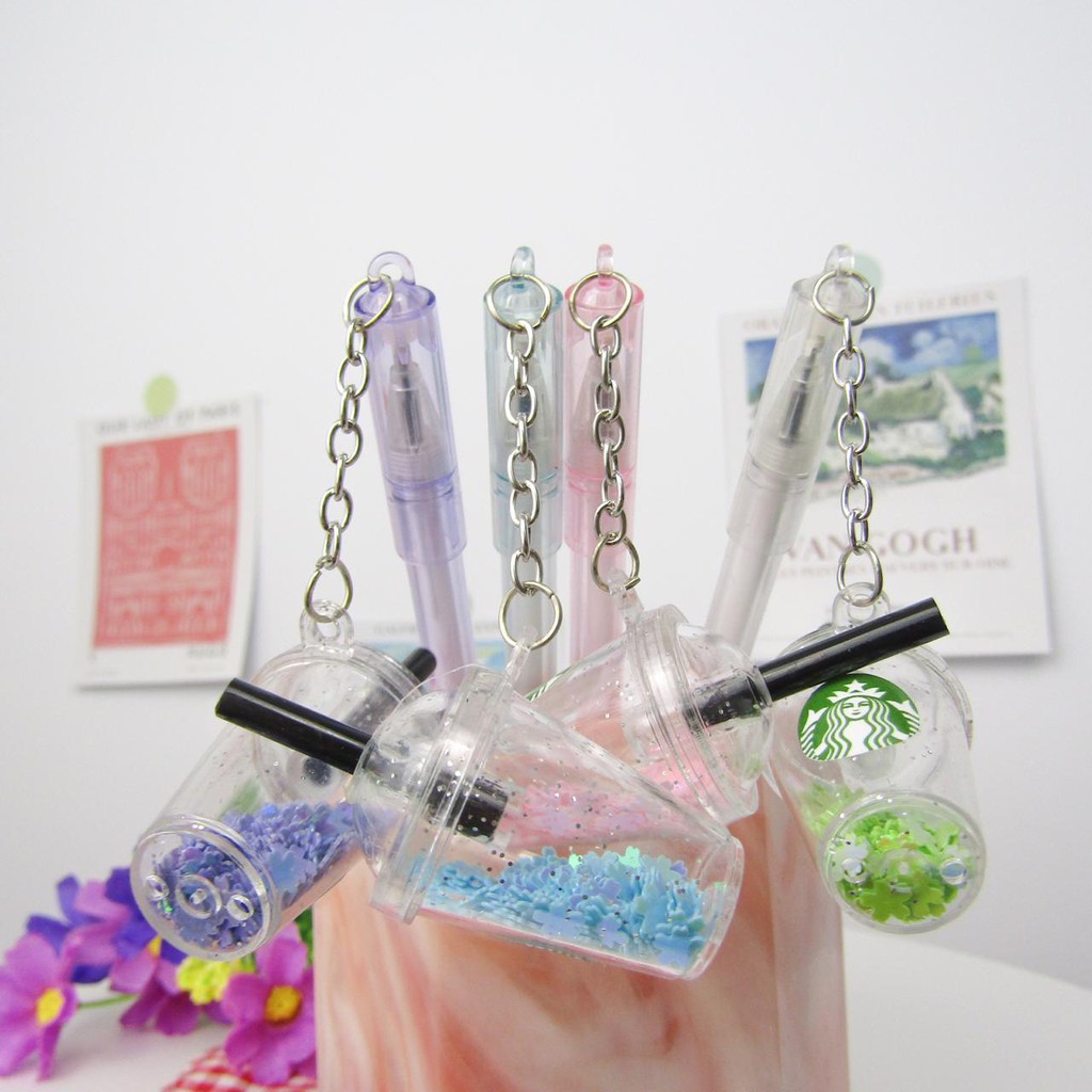 Kado Unik Pulpen Starbucks boba bubble pena pen Ballpoint alat tulis lucu gemes READY JAKARTA COD-1