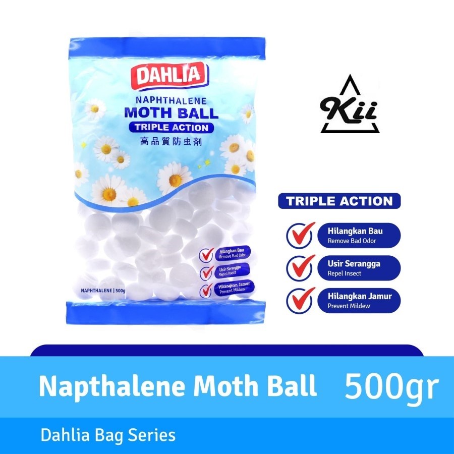 DAHLIA Napthalene 500gr Kapur Barus Putih Dahlia K-215