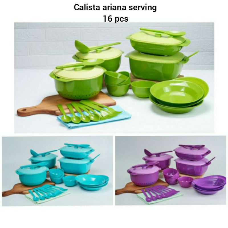 Ariana Serving Set isi 16pcs (Prasmanan Plastik)
