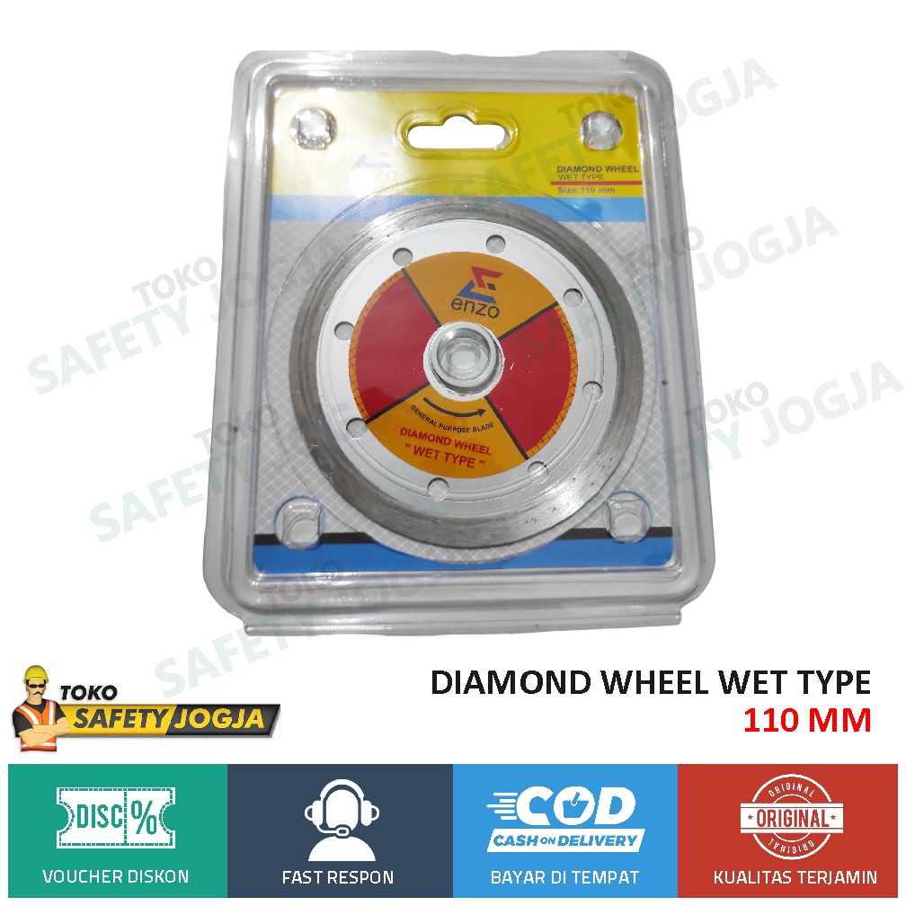 Enzo Diamond Wheel 110mm Wet / Basah MATA PISAU GERINDA KERAMIK