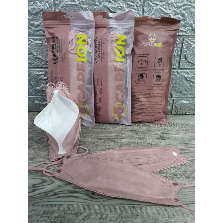 CAREION MASK KF94 4PLY masker kf94 izin kemenkes isi 10pcs import