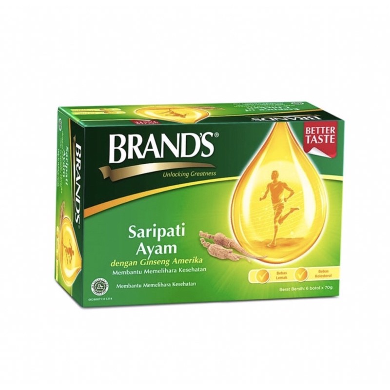 Brands saripati ayam with american ginseng 70 gram box 6 pcs