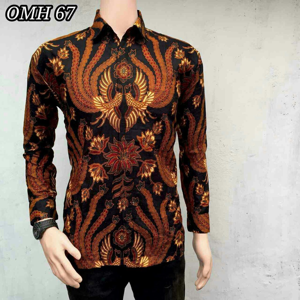 KEMEJA BATIK PRIA/HEM BATIK PRIA/BAJU BATIK PRIA/MOTIF SOGAN GARUDA