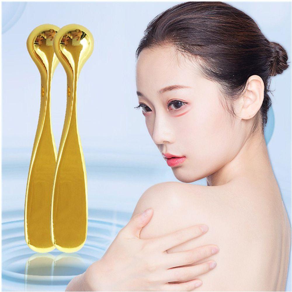 Sendok Krim Mata Agustina Wanita Portable Anti Kerut Alat Perawatan Wajah Pijat Wajah Mata Roller Massage Stick