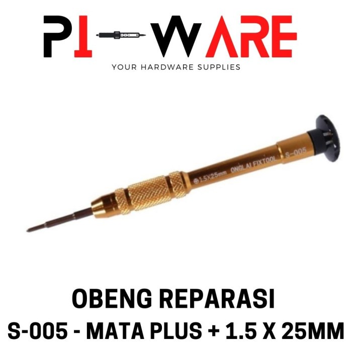 S-005 Obeng Mata Plus + 1.5 Untuk Repasi HP iPhone Kepala Rotary 360