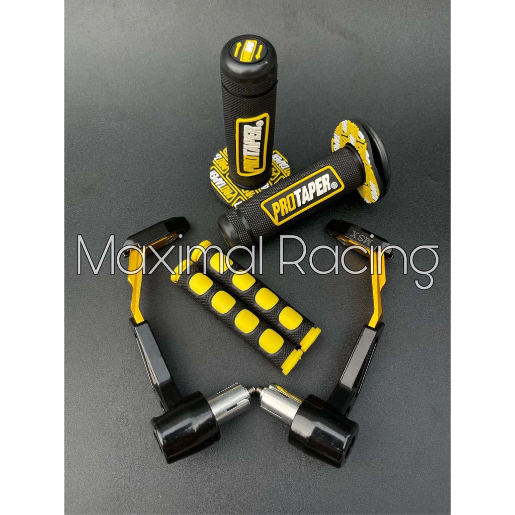 PAKET ACC STANG proguard robot + handgrip Protaper + karet handle 3in1 universal bisa buat semua motor