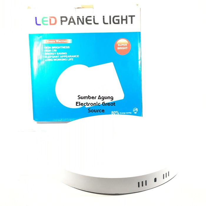 Downlight Panel LED Tempel Lebar 25W Cahaya OB Bulat 30cm Emico
