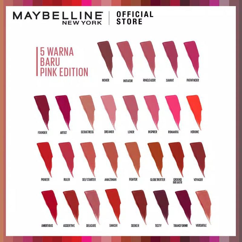 MAYBELLINE SUPERSTAY MATTE INK LIPCREAM