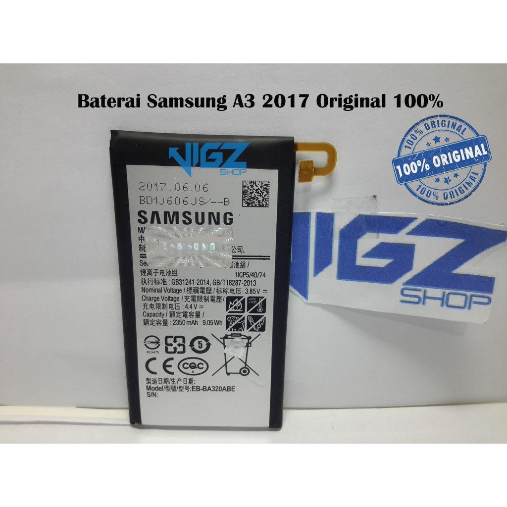 Baterai Samsung A3 2017 A320 Original SEIN 100%