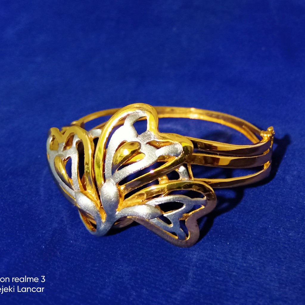 GELANG BANGKOK LAPIS EMAS 24K/ Perhiasan Xuping