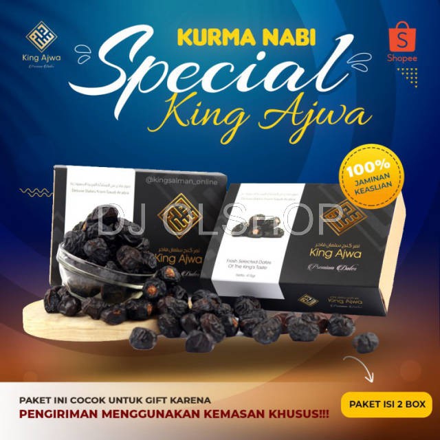 

[PROMO] Kurma King Ajwa - Paket Isi 2 Box