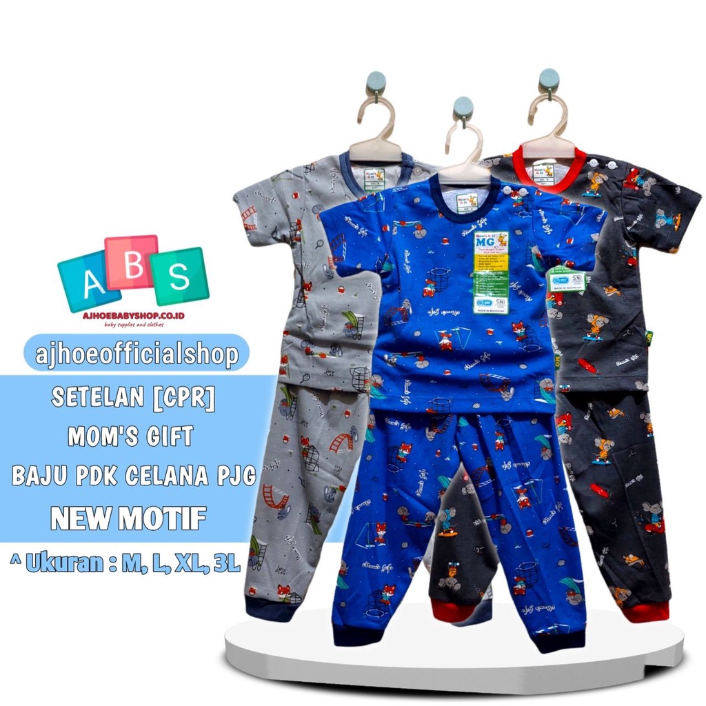 Mirror Velvet Junior &amp; Libby Setelan Mom's Gift Terbaru - Baju anak - Baju tidur anak SETELAN ANAK UNISEX ART 258 PANJANG PENDEK