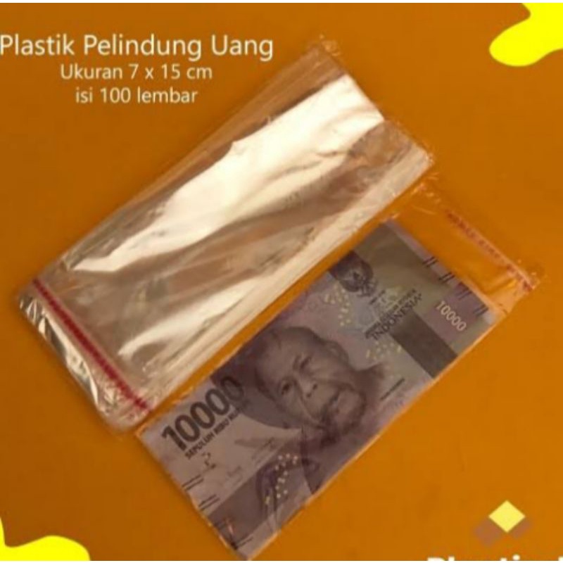 OPP MIKA LEM BENING PLASTIK BUKET UANG UNDANGAN MASKER