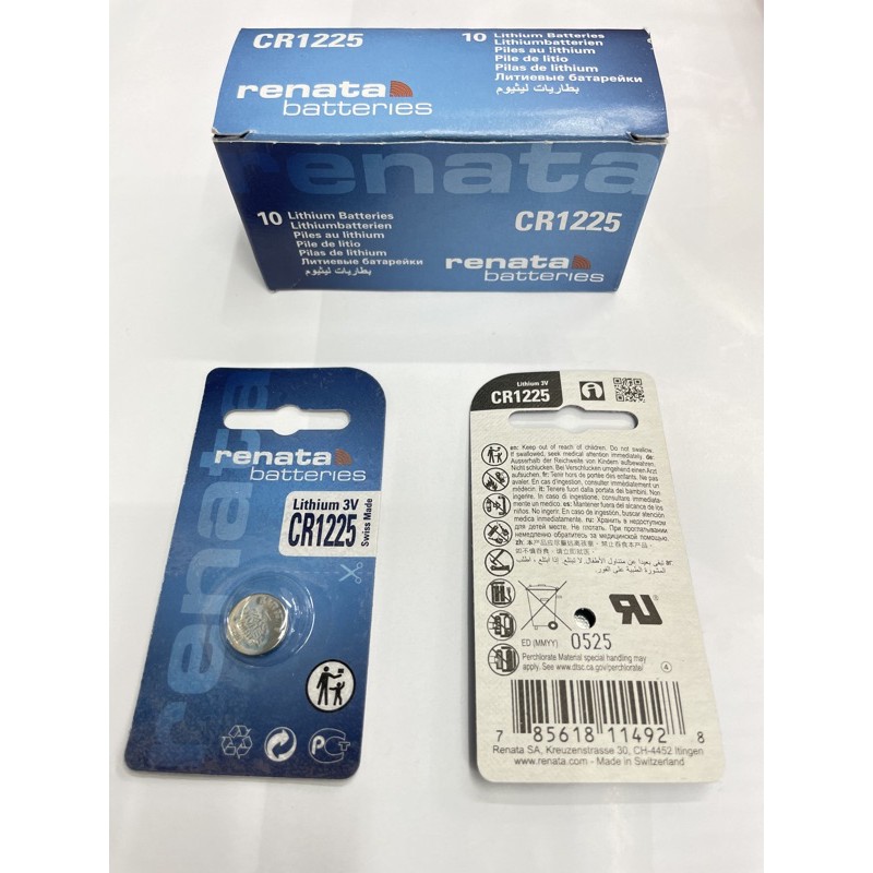 Renata CR 1225 Lithium Battery 3V Original Baterai Renata CR1225 3V