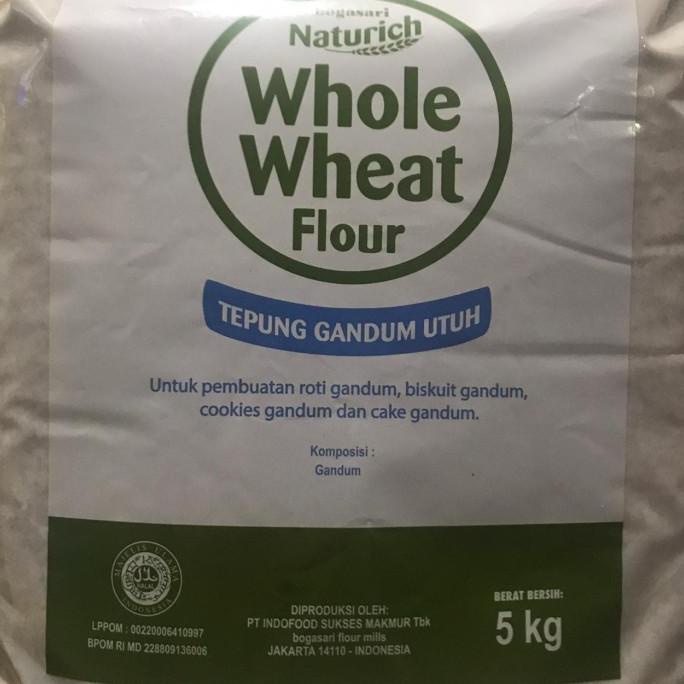 

Tepung Gandum Utuh 5kg - Naturich Whole Wheat - Gosend / Grab Onlyy!!