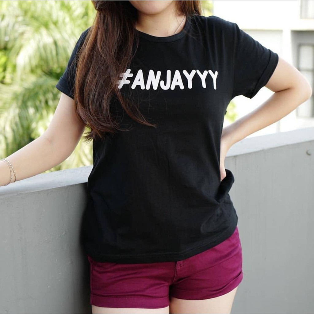 Kaos Anjay (Hitam)