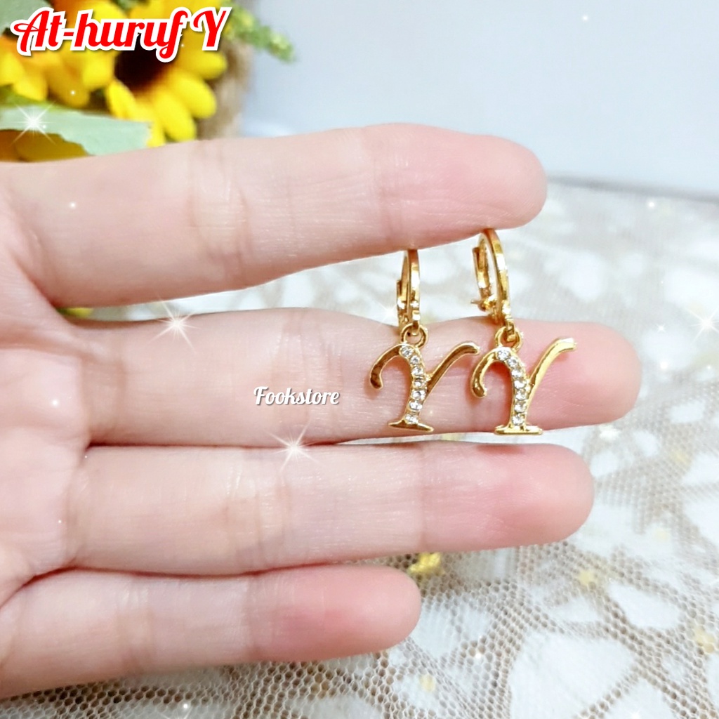 ANTING HURUF XUPING /ANTING Alfabet/ANTING INISIAL FASION KOREA COD