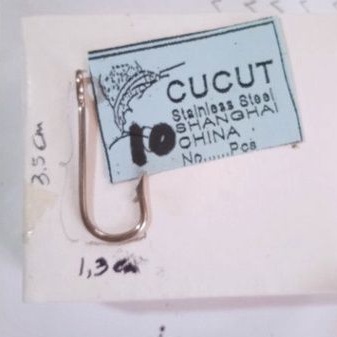 pancing cucut no 10 - pancing stainless monel