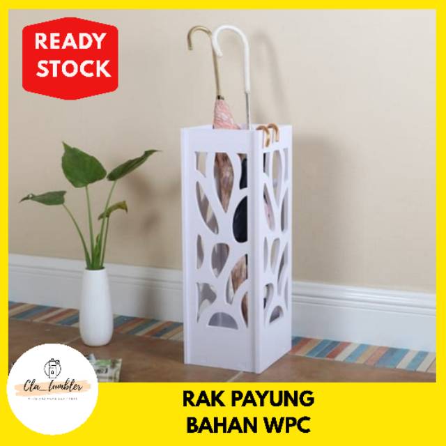 RAK PAYUNG VINTAGE / TEMPAT PAYUNG / UMBRELLA ORGANIZER STORAGE / TEMPAT PENYIMPAN PAYUNG KAYU WPC