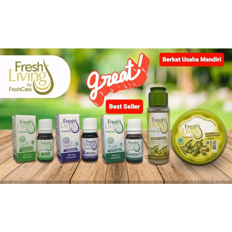 FreshLiving Zaitun Lotion 80g &amp; Minyak Zaitun 50ml Fresh living by FreshCare