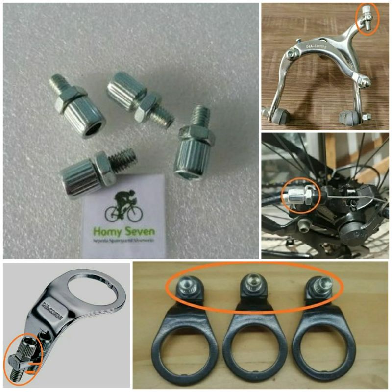 Baut setelan rem sepeda/stopper brake/Adjuster bolt U brake and cantilever vintage MTB Federal etc