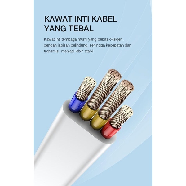 ROBOT Kabel Data USB Type C Android Charging Cable Data untuk TWS