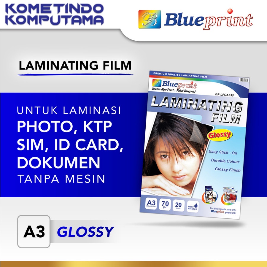 

BP-GFA370 Kertas Laminating Glossy Film A3 BLUEPRINT