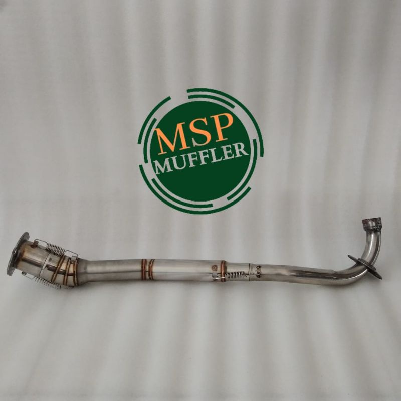leher knalpot supra x 125 PNP silincer standar original pipa leher suprax 125 plus