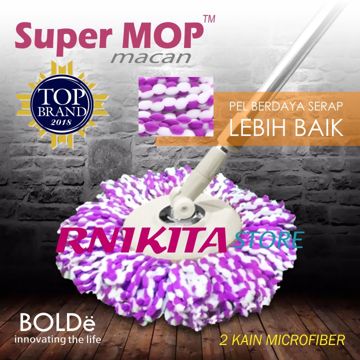 BOLDe SUPERMOP MACAN 2 IN 1 - Saringan Pengering Bisa Dilepas