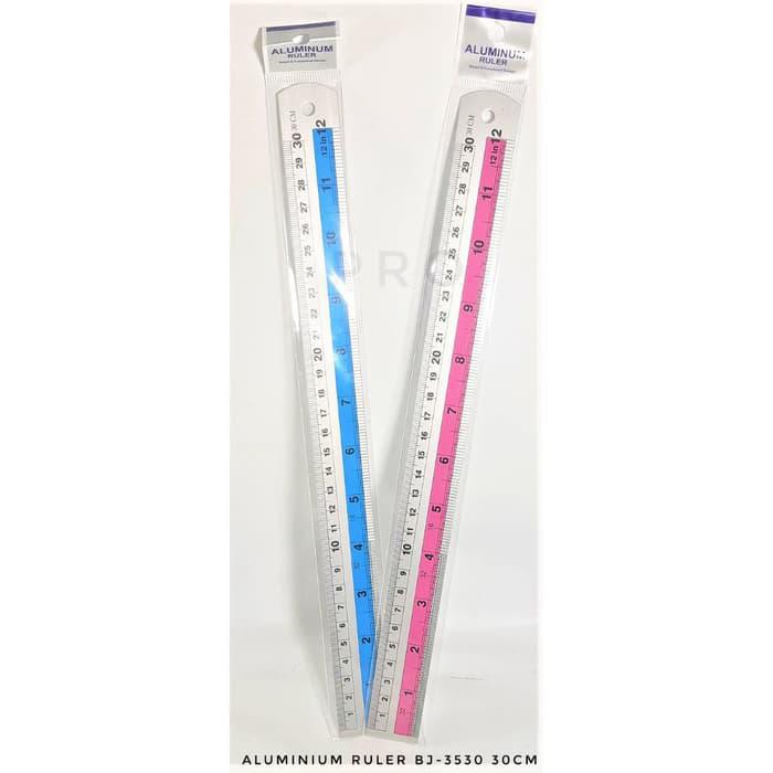 

Mistar Penggaris 30 Cm Alumunium Mistar Besi Alumunium 30 Cm Bj-3530