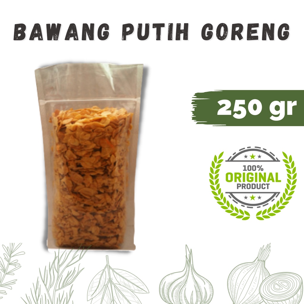 

Bawang Putih Goreng 250 gram | Gurih dan Renyah