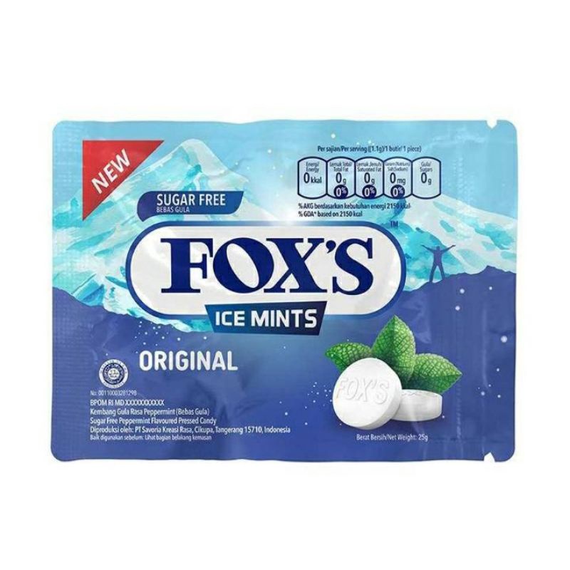 

FOX'S Ice Mints Permen Original 25 g