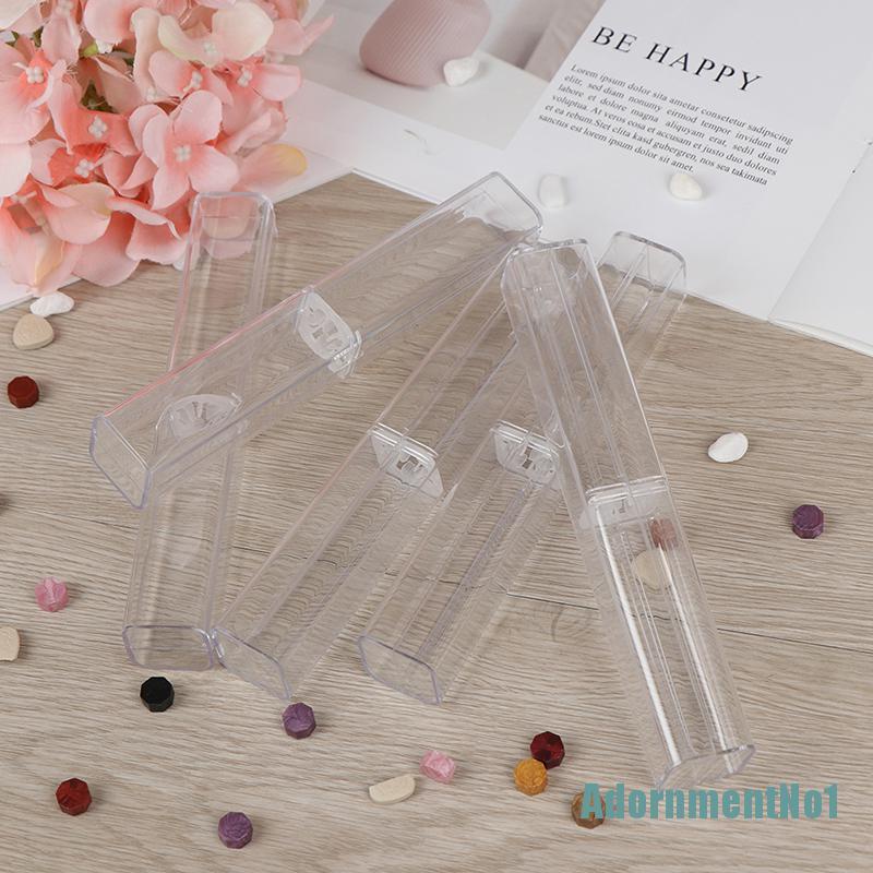 (AdornmentNo1) 1pc Kotak Plastik Transparan holder pen Kristal Untuk Hadiah