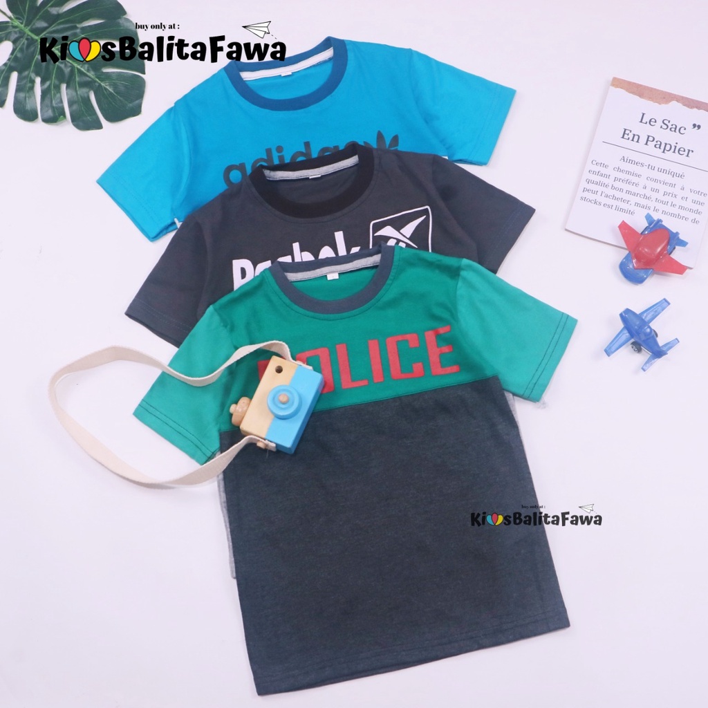 Kaos Cool Kids uk 5-6 Tahun / Kaos Branded Export Branded Lengan Pendek Laki Distro Anak Laki Cowok