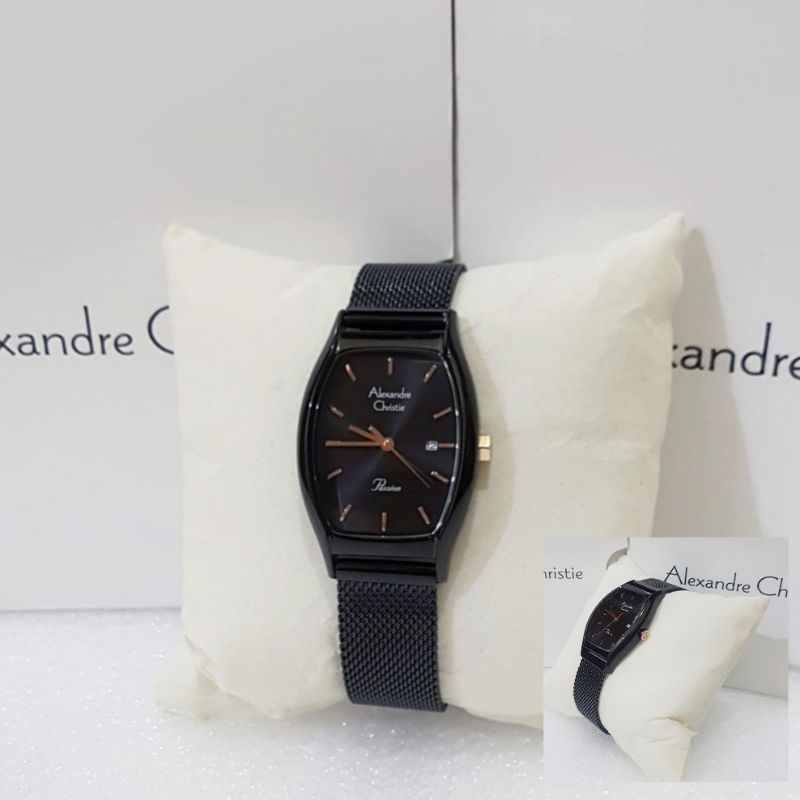 Alexandre Christie AC 2939 Black Jam Tangan Alexandre Christie Wanita Original