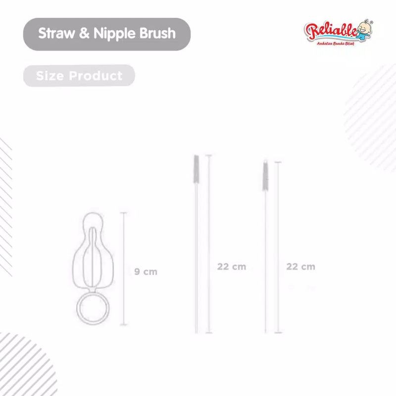 Reliable Sikat Botol Straw and Nipple Brush