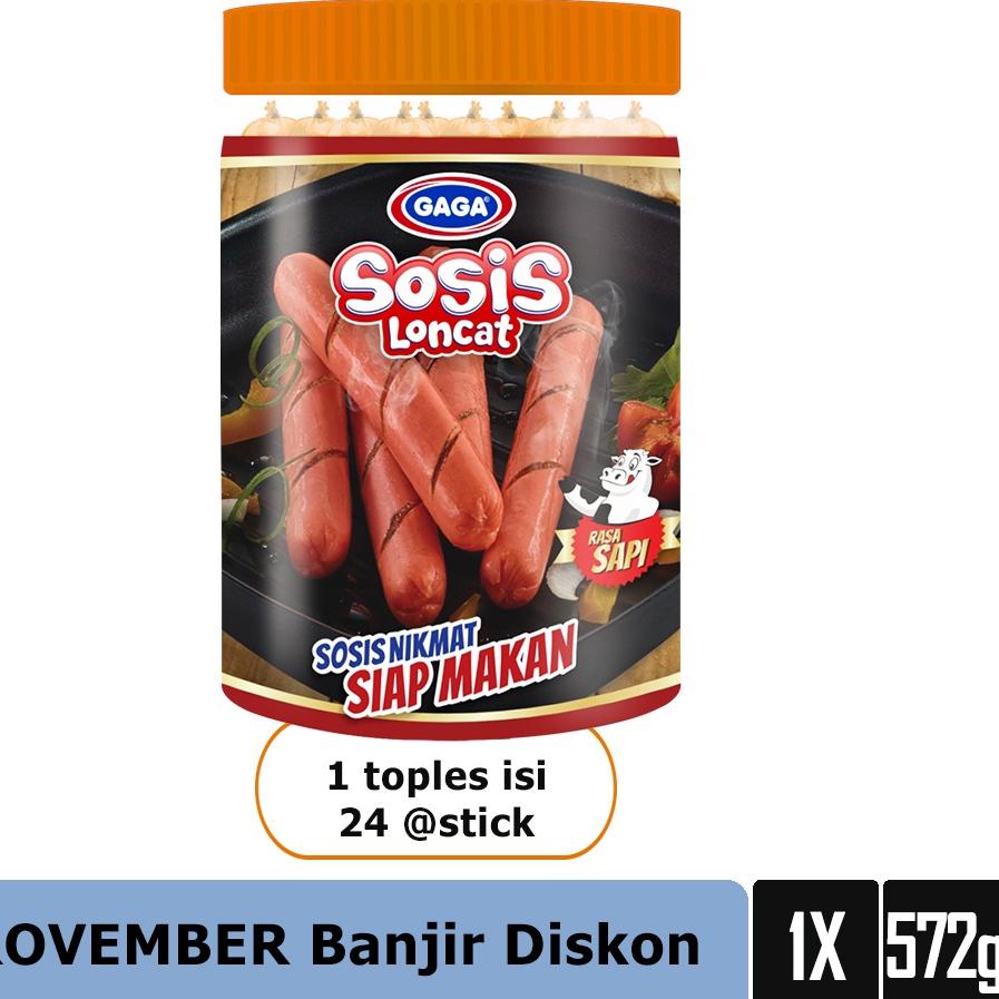 

6KD GAGA Sosis Loncat Sapi 572g 1 PCS (GG98)✹ (New collection)