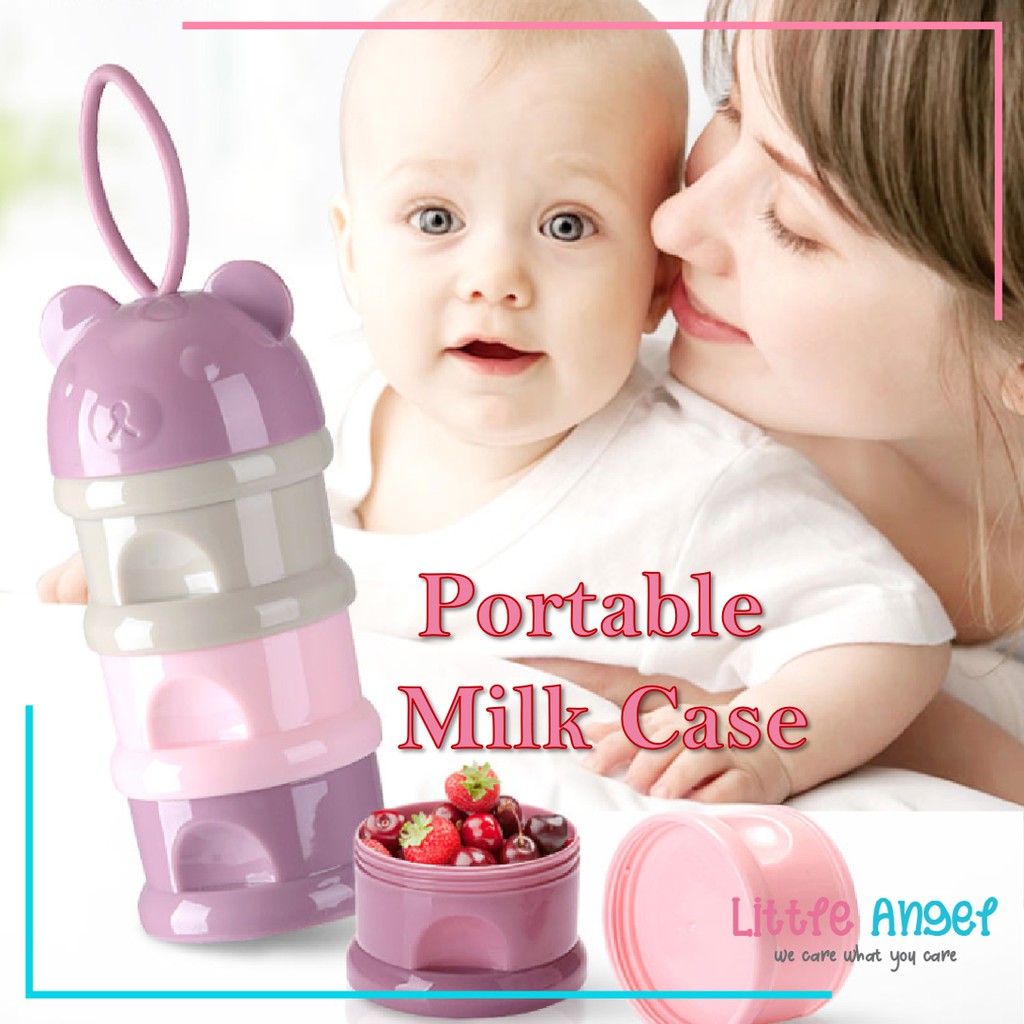 Kotak Tempat Susu Formula Bayi Wadah Dispenser Container Susu Bubuk Bayi Susun Traveling Milk Case