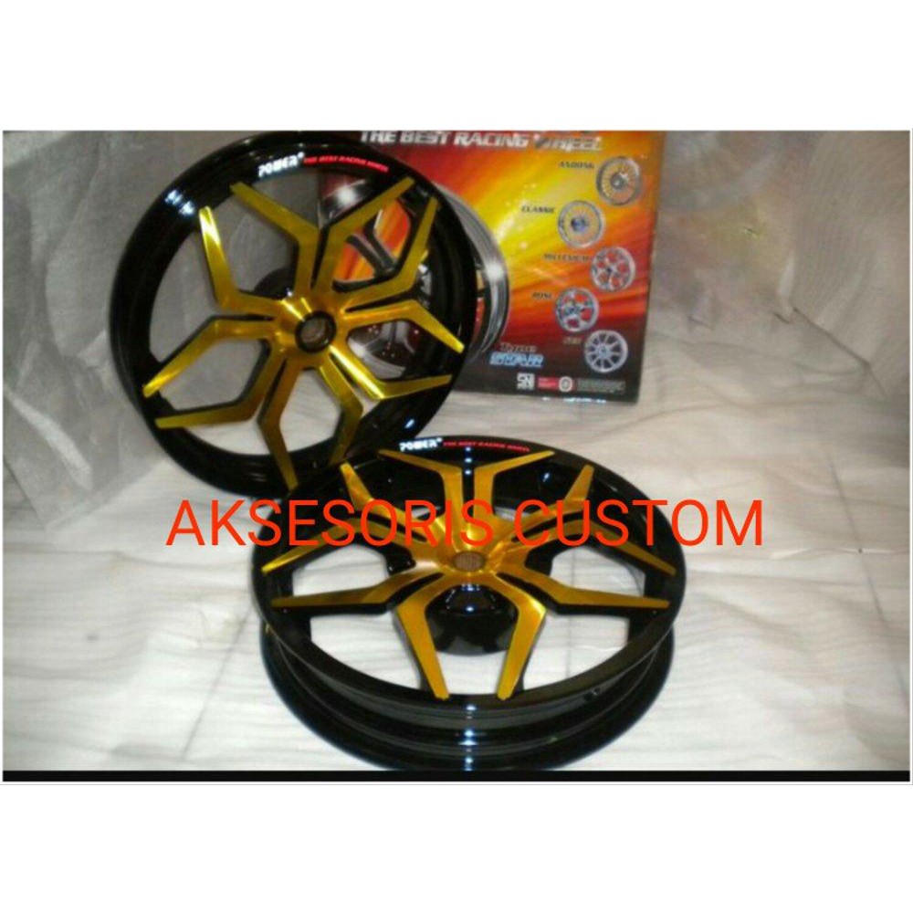 Velg Tapak Lebar Merk Power Model Star Keren Untuk MIO