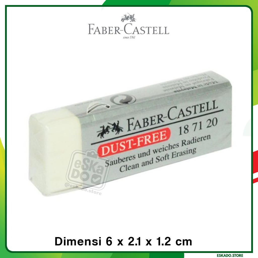 

Penghapus Faber Castell Putih Besar / Eraser Big White Faber Castell