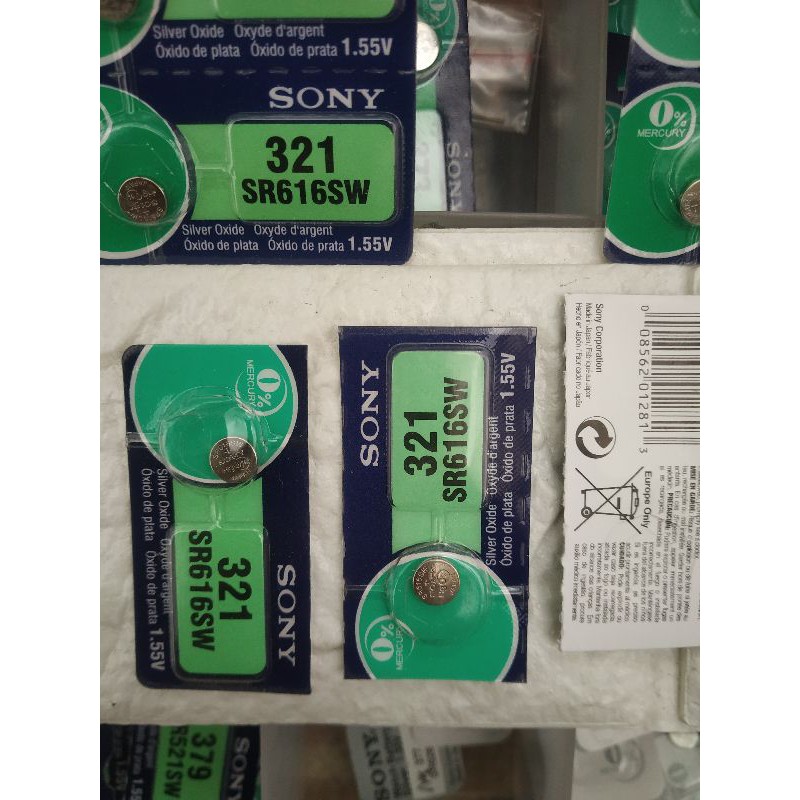 Battery baterai SONY SR616SW 321 SONY BATU jam tangan