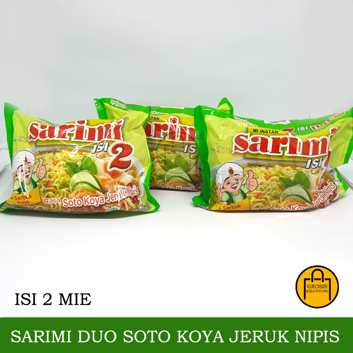 

SARIMI DUO SOTO KOYA JERUK NIPIS MAKANAN INSTAN MIE SOTO ISI DUA PRAKTIS