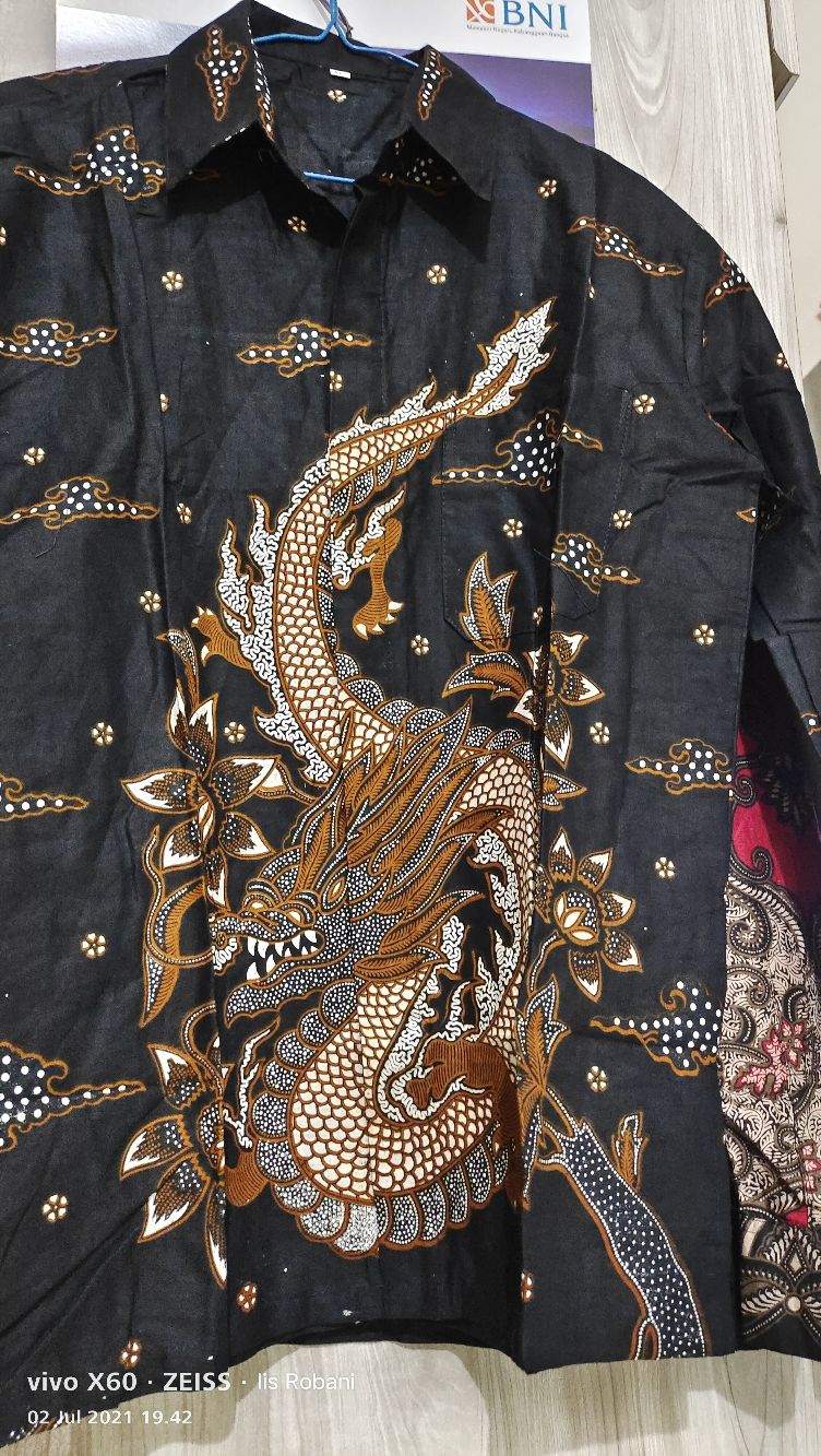 Baju Batik Pria Slimfit Big Size M L Xl Xxl Atasan Kemeja Batik Lengan Panjang Original