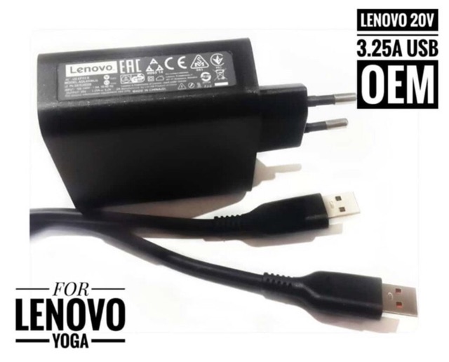 ADAPTOR LAPTOP LENOVO YOGA 20V 2A CHARGER CASSAN NOTEBOOK